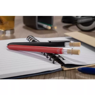 Długopis z odpadów ocean bound OCEANO - czerwony (19740-04)