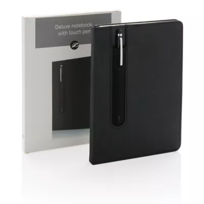 Notatnik A5 Deluxe, touch pen - czarny (P773.311)