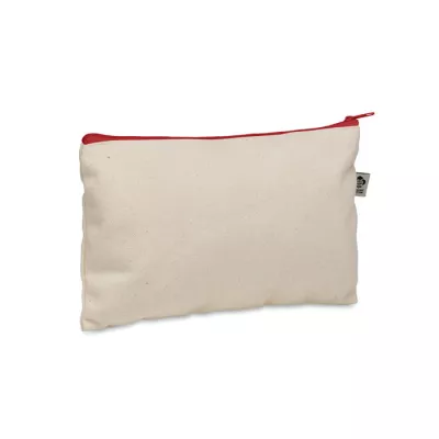 Kosmetyczka z bawełny organicznej 340 g/m² PESACARA - Czerwony (MO2379-05)