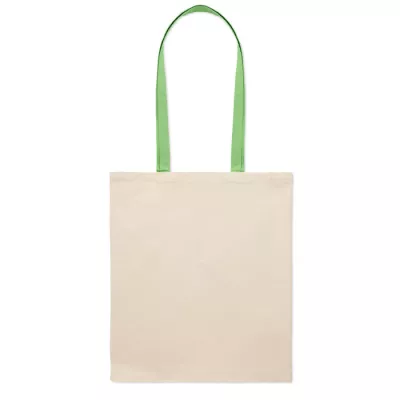 Torba bawełniana na zakupy 140 g/m² ZEVRA - Limonka (MO6437-48)