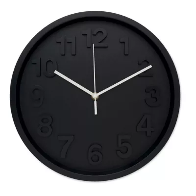 Zegar ścienny z cichym mechanizmem 30 cm MURO - Czarny (MO2851-03)