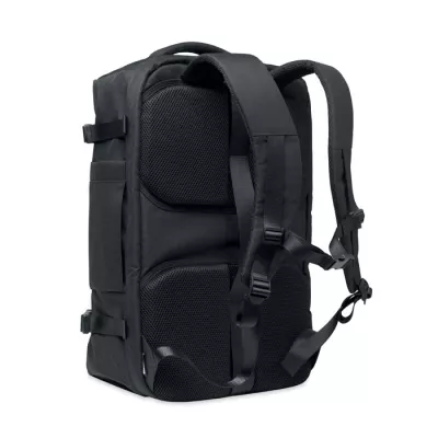 Plecak podróżny na laptop 17" RPET 600D NAMUR - Czarny (MO2738-03)