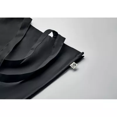 Torba z bawełny organicznej 220 g/m² BENTE COLOUR - Czarny (MO2197-03)