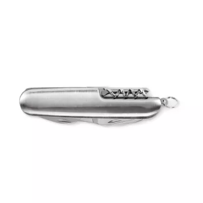 Scyzoryk z aluminium 5 funkcji MULTICHILLO - Srebrny (MO2531-14)