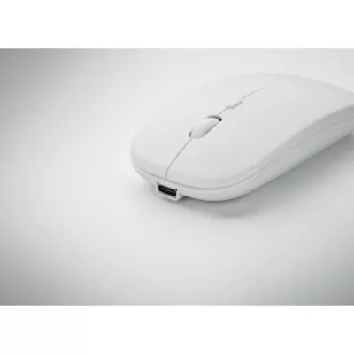 Mysz bezprzewodowa z ABS z recyklingu CURVY C - Bialy (MO2222-06)