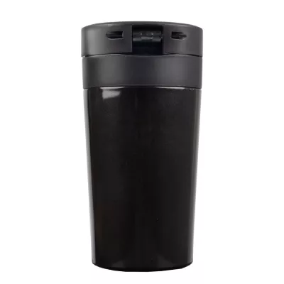 Kubek termiczny z sitkiem zatrzymującym fusy | Laura 300 ml - czarny (V0552-03)