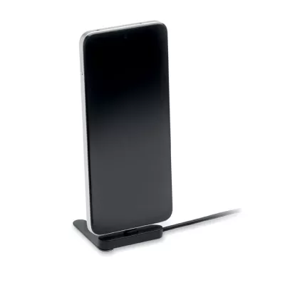 Kabel USB-C 60W z podstawką na telefon NIFTY - Czarny (MO3192-03)