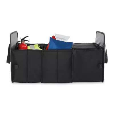 Organizer samochodowy składany z RPET ORGANIZER COOL - Czarny (MO2956-03)