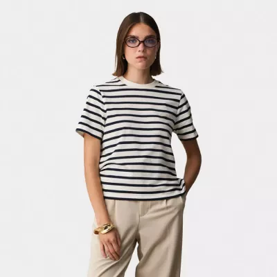 Koszulka damska organiczna Sol's LEGEND WOMEN - Off White| Navy (S04776-AZ)