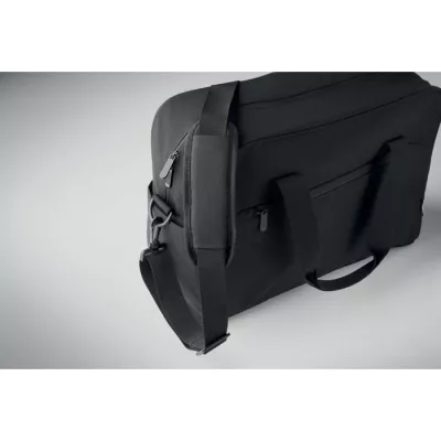 Torba podróżna z RPET z przegrodą na laptop 15" ONBAG - Czarny (MO2373-03)