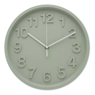 Zegar ścienny z cichym mechanizmem 30 cm MURO - Miętowy Zielony (MO2851-77)