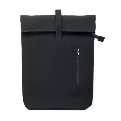 Plecak rolltop na laptop 15" 340 g/m² KOPER ROLL - Czarny (MO2400-03)