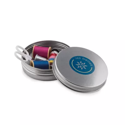 Zestaw do szycia w aluminiowej puszce CUCIRE - Srebrny Mat (MO8977-16)
