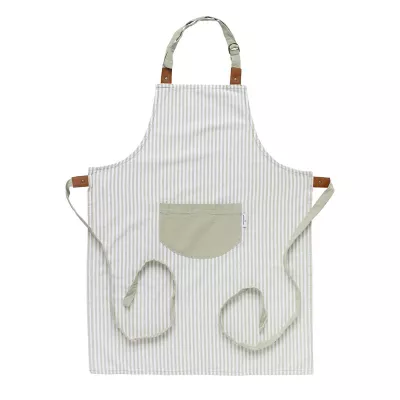 Fartuch Lord Nelson Victory w paski - jasnozielono / biały (LT54037-N3201)