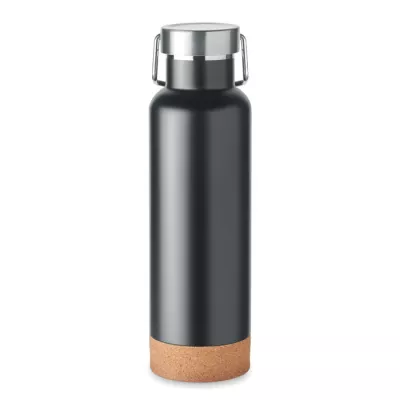 Butelka termiczna z recyklingu 500 ml IVES - Czarny (MO2234-03)