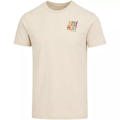 Balfour organiczna koszulka unisex o gramaturze 200 g/m² z krótkim rękawem i certyfikatem OCS - Sandstone (39557-SANDSTON)