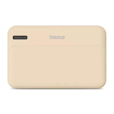 Power bank 10000 mAh Hama Power Pack Pocket - beżowy (VH082-20)