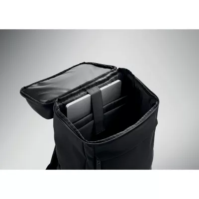 Plecak na laptop 15" z PU BOULDER - Czarny (MO3122-03)