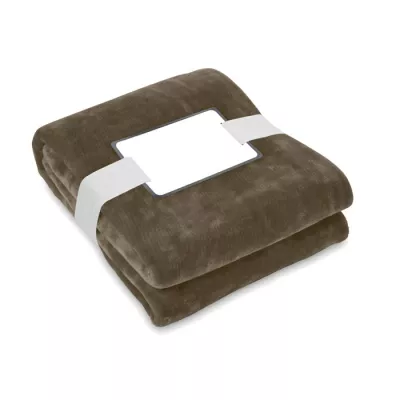 Koc polarowy RPET 120x150 cm 280 g/m² LOGAN - Ziemia (MO6804-42)