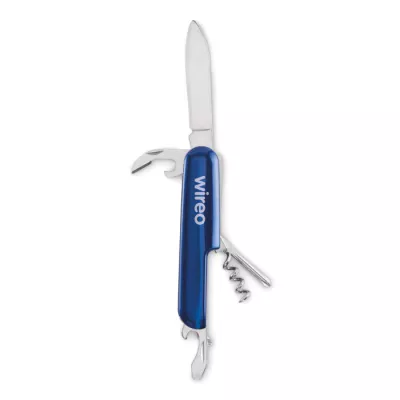 Scyzoryk z aluminium 5 funkcji MULTICHILLO - Niebieski (MO2531-04)