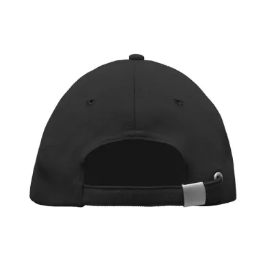 Czapka z daszkiem 5-panelowa RPET 210 g/m² SENGA - Czarny (MO6831-03)