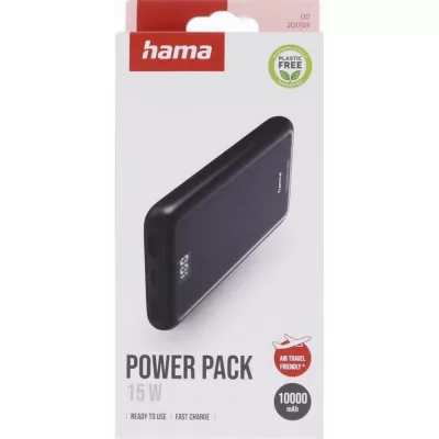 Power bank 10000 mAh Hama Power Pack Performance - czarny (VH025-03)