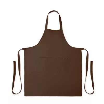 Fartuch z bawełny organicznej 240 g/m² GAMMA - Czekolada (MO2249-41)
