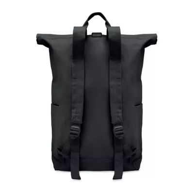 Plecak z bawełny z recyklingu 390 g/m² KAMET - Czarny (MO2552-03)