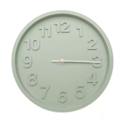 Zegar ścienny z cichym mechanizmem 30 cm MURO - Miętowy Zielony (MO2851-77)