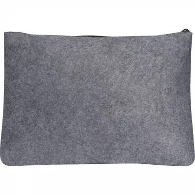 Teczka na dokumenty z filcu z recyklingu FRANCIS - ciemnoszary (6386677)