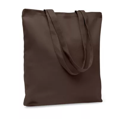 Torba bawełniana na zakupy 270 g/m² RASSA COLOURED - Czekolada (MO6442-41)