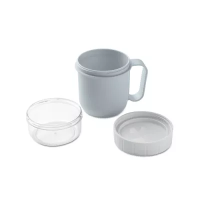 Kubek śniadaniowy z pojemnikiem 450 ml CUP ON GO - Baby Blue (MO2679-66)