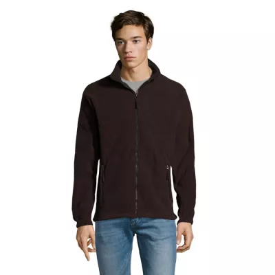 Bluza polarowa męska rozpinana 300 g/m² Sol's NORTH - Dark Chocolate (S55000-DC)