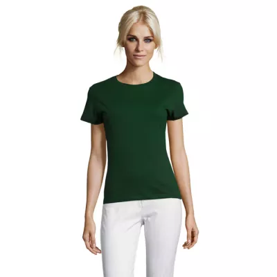 Koszulka damska dopasowana 150 g/m² Sol's REGENT WOMEN - Ciemno-Zielony (S01825-BO)