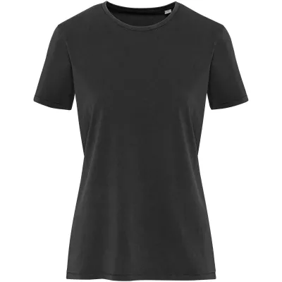 Nanaimo 160 g/m2 sprany damski T-shirt - Czarny (39566-BLACK)
