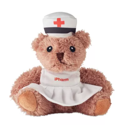 Miś pluszowy w stroju pielęgniarki NURSE - Bialy (MO2839-06)