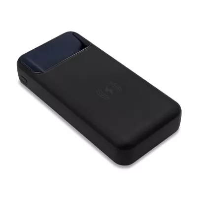 Power bank 20000 mAh z ładowarką indukcyjną Supremi - czarny (R64385.02)