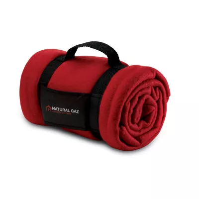 Koc polarowy z rączką 120x150 cm 180 g/m² STAVENGER - Czerwony (MO7245-05)