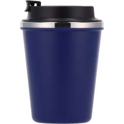 Kubek termiczny 350 ml z powłoką z recyklingu METODY - granatowy (8496244)