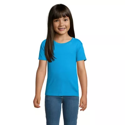 Koszulka organiczna 150 g/m² Sol's CRUSADER KIDS - Aqua (S03580-AQ)