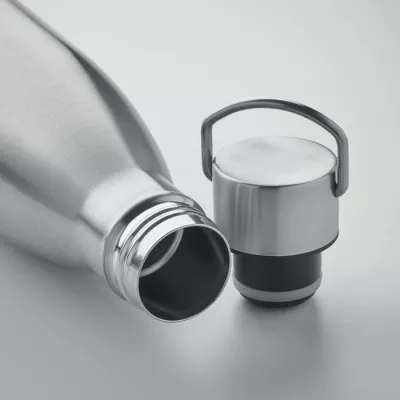 Butelka termiczna ze stali z recyklingu 500 ml MANOA - Srebrny Mat (MO2108-16)