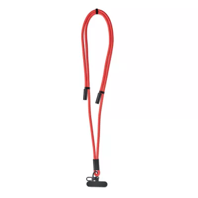 Smycz do telefonu z kablem 60W USB-C COCHARGE - Czerwony (MO2618-05)