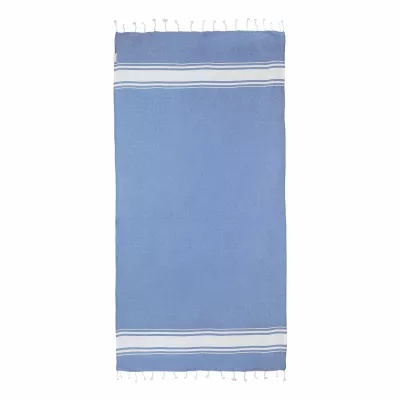 Cancun ręcznik plażowy z recyklingowanej bawełny - jasnoniebieski (AP800607-06V)