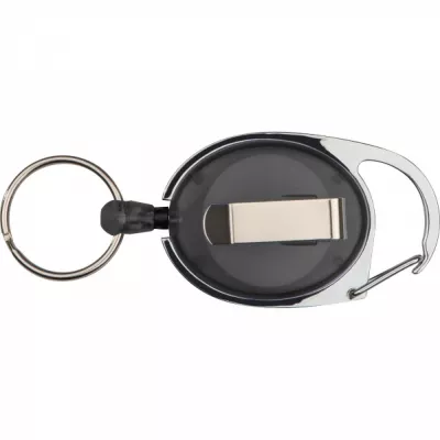 Brelok z karabińczykiem i zwijaną linką DIANA - czarny (9117103)