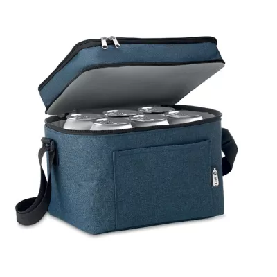 Torba termoizolacyjna z RPET 600D z 2 komorami ICECUBE - Niebieski (MO9915-04)