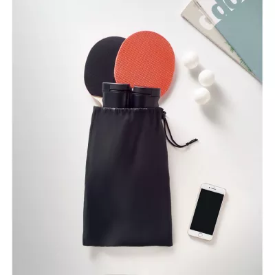 Zestaw do tenisa stołowego z siatką PING PONG - Czarny (MO6517-03)