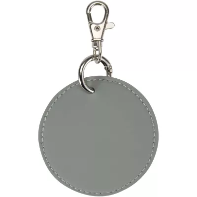 Resi Plus brelok z okrągłą zawieszką z recyklingowanego materiału z certyfikatem GRS  - Szary (13014082)