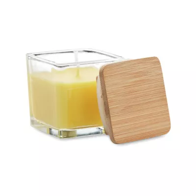 Świeca zapachowa z wosku roślinnego 50 g PILA - Zólty (MO2235-08)