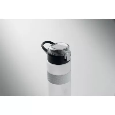 Butelka z RPET ze słomką 700 ml ISJFORDEN - Przezroczysty Bialy (MO2755-26)