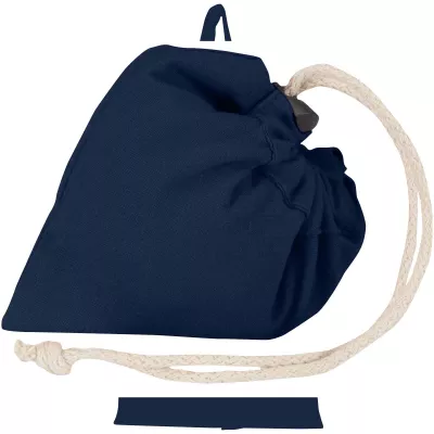 Madras Blend - torba na zakupy, wykonana z recyklingowanej baweły o gramaturze 140 g/m² posiadającej certyfikat GRS, składana - Granatowy (12080555)